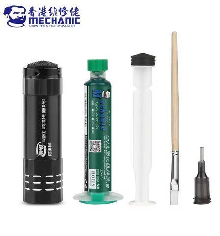 Mechanic UVH900 UV-затверджуваний паяльний лак+ліхтарик 2466709079 фото