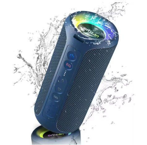 Портативна Bluetooth-колонка Ortizan X8 Pro 40W, IPX7, LED-підсвітка, 30 годин роботи, еквалайзер, TWS, Синя 2662797532 фото