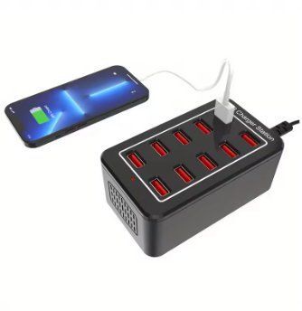 Універсальна багатопортова USB-зарядна станція 50W, 10 портів 2506484002 фото
