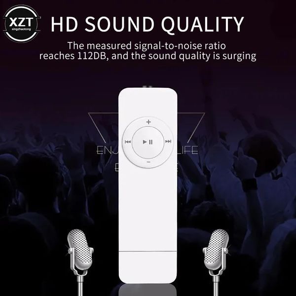 USB MP3 плеєр із підтримкою карт Micro TF і U-диска, міні-плеєр для музики Білий 2472088105 фото