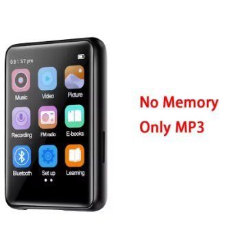 MP3-плеєр з сенсорним екраном, Bluetooth 5.0 з підтримкою e-book (Black-No Memory+навушники) 2566145905 фото