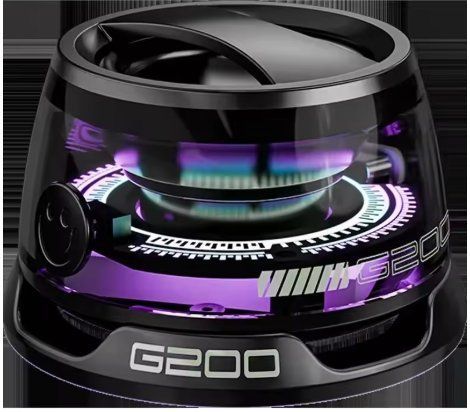 Портативна Bluetooth-колонка VIKEFON G200, BT 5.3, RGB-підсвітка, магнітне кріплення, Чорний 2664309338 фото