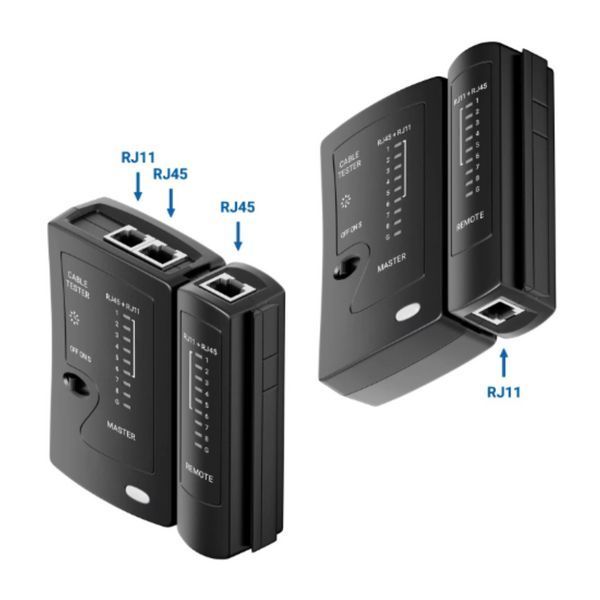 Тестер сетевого кабеля Ethernet ZoeRax для LAN RJ45 Cat5 Cat5e Cat6 Cat6a Cat7 UTP/экранированного кабеля и RJ 2438608975 фото