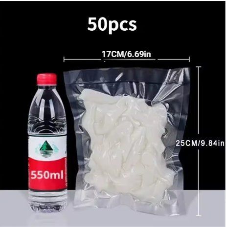 Вакуумні пакети 17&times;25 см (50 шт) для вакууматора OLOEY та інших пакувальників 2738701424 фото