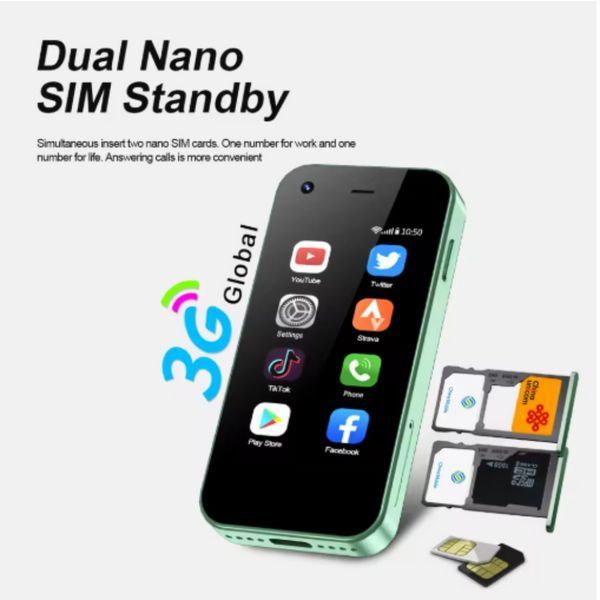 Міні-смартфон SERVO KING5000, система Android, 2,5-дюймовий екран. Кишенькові смартфони BLACK 2444780164 фото