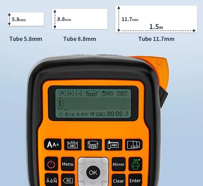 Промислова маркувальна машина Labelife E1000PRO (Type-C, 3.5&ndash;12 мм) 2576350289 фото
