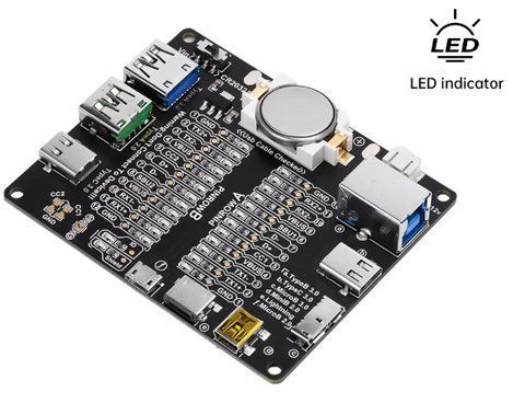 Плата для тестування USB кабелів з індикатором для iOS Android і Type-C без футляра 2561326470 фото