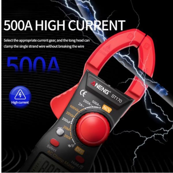 Багатофункціональний кліщовий мультиметр ANENG ST170 LCD з можливостями амперметру і вольтметру 2436702675 фото