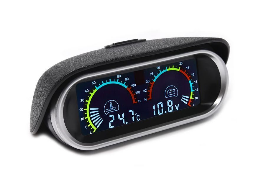Автомобільний LCD 2-в-1 датчик температури води/вольтметр 2466693649 фото