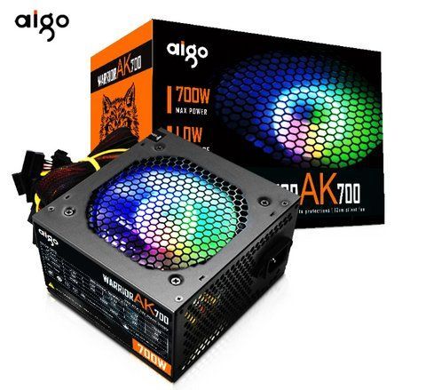 Блок живлення ПК Aigo AK 700W PC PSU Power 120mm Fan ATX 2659542878 фото