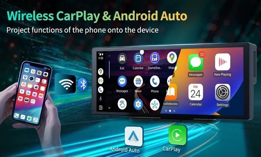 Відеореєстратор Imagebon H50 11.3 дюйма 4K із підтримкою ADAS CarPlay і Android Auto 2481802443 фото