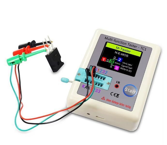 Багатофункціональний тестер транзисторів LCR TC1 1.8" TFT LCD 2496111062 фото