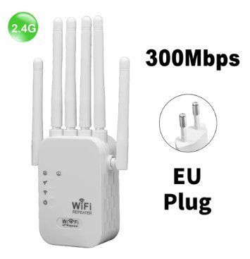 Дводіапазонний Wi-Fi репітер 300Mbps (2.4GHz + 5GHz), 4 антени, 3 режими роботи &ndash; Repeater, AP, Router 2642349466 фото