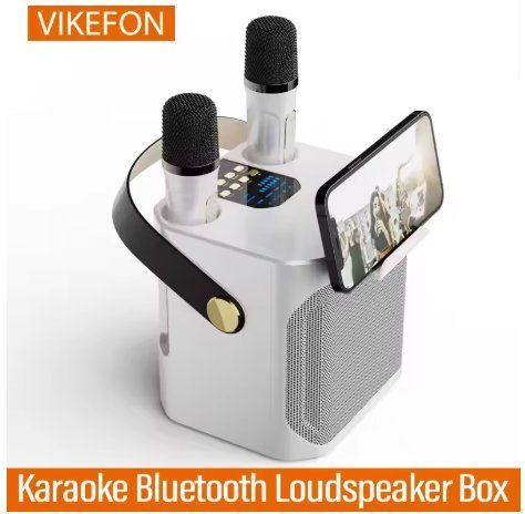 VIKEFON S882 &mdash; потужна портативна караоке-колонка Bluetooth 5.3 Біла 2665546298 фото