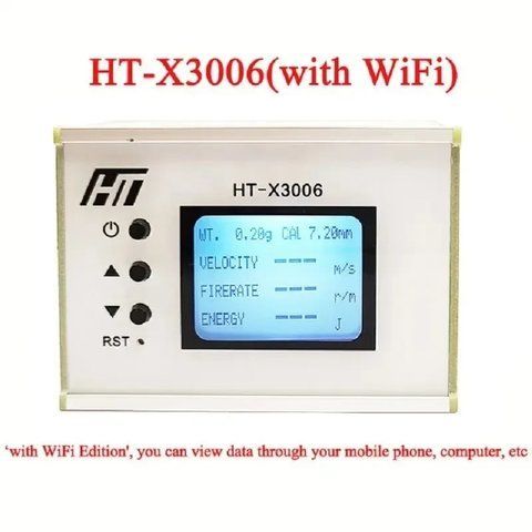 Хронограф X3006 для вимірювання швидкості куль із підсвіткою LCD і Wi-Fi 2481820157 фото