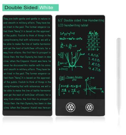 LCD планшет для письма з двостороннім дизайном 6.5" Double-Sided Black для малювання, нотаток, навчання 2567351880 фото