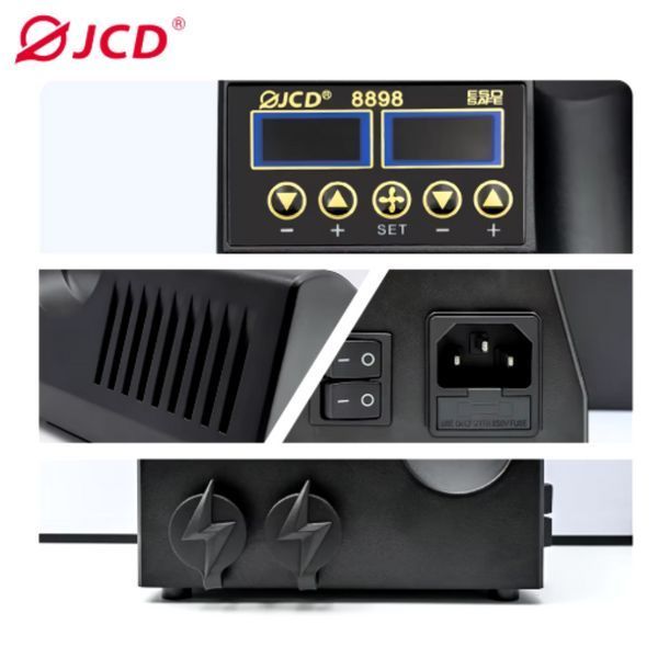 Паяльна станція 2-в-1 750 Вт з LCD-дисплеєм, BGA, SMD, PCB та IC (модель 8898) 2438773208 фото