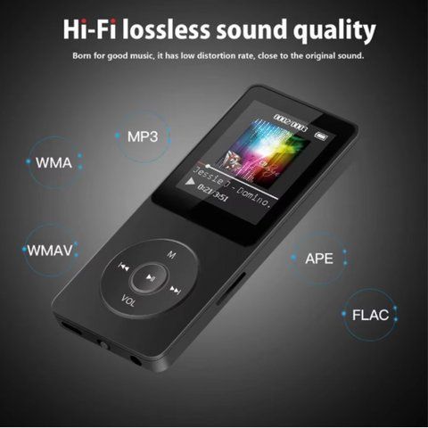 Портативний MP3-плеєр (1,8-дюймовий плеєр Walkmen Type-C Bluetooth 5.4) чорний 2443725636 фото