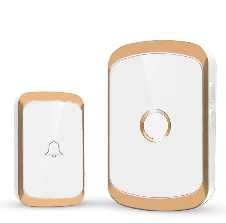 Розумний бездротовий дверний дзвінок Smart Wireless Doorbell (300м, 60 мелодій, Чорний) 2744716184 фото