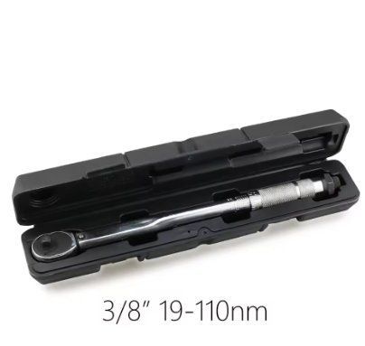 Динамометричний ключ 3/8" 19&ndash;110 Н&middot;м (тріскачка, регульований, з кейсом) 2630155540 фото
