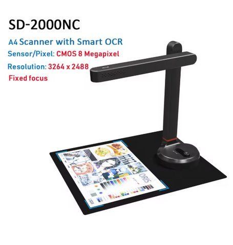 Документ-сканер NETUM SD-2000NC (автофокус, LED підсвітка, формат до A4/A3, Smart OCR) 2762248108 фото