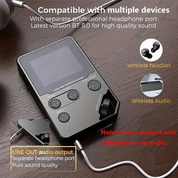Музичний MP3 плеєр C5 Bluetooth 8 ГБ з голосовим рекордером та поворотним керуванням 2474679296 фото