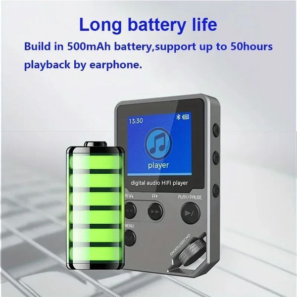 Музичний MP3 плеєр C5 Bluetooth 8 ГБ з голосовим рекордером та поворотним керуванням 2474679296 фото