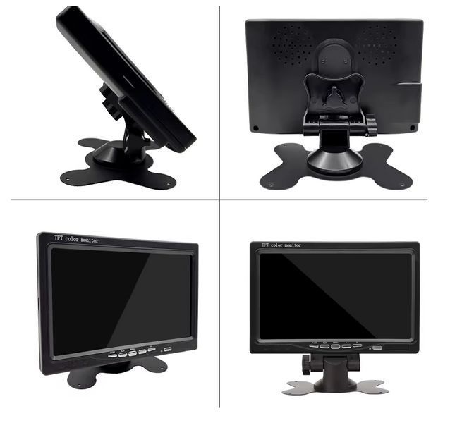 Автомобільний 7" монітор SINOVCLE | HD TFT-LCD | 2 відеовходи | 9&ndash;36В | Для камер заднього виду 2599095642 фото
