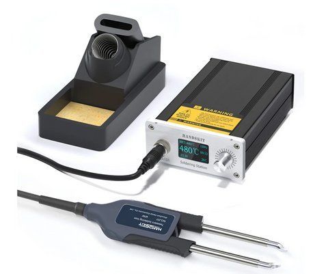 T12 OLED V2.1 Tweezers- Паяльна станція з пінцетом і ручкою (STM32, 5pin, подвійний вихід, авто-сон) 2683643178 фото