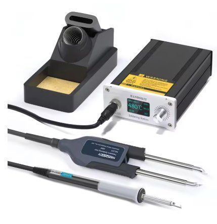 Паяльна станція Handskit T12 Tweezers (Двожальна паяльна станція для демонтажу SMD-компонентів T12 Tweezers) 2556134863 фото