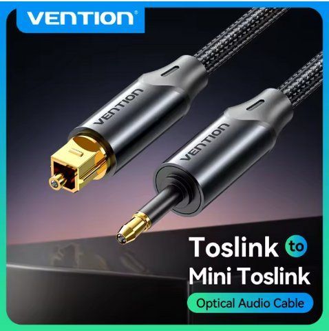 Оптичний кабель Vention Toslink SPDIF Coaxial 10 м (для аудіо до ресивера, саундбару, консолей, Blu-ray, 2737044254 фото