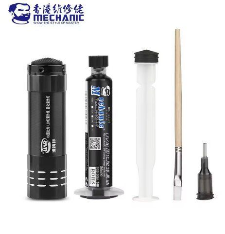 Mechanic UVH900 UV-затверджуваний паяльний лак+ліхтарик 2466720195 фото