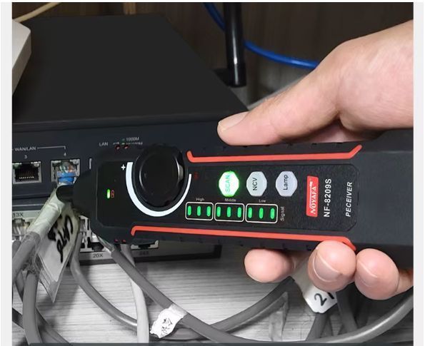 Тестер мережевих кабелів NOYAFA NF-8209S | Вимір довжини | Визначення PoE | LCD-екран | Аналоговий і цифровий трекер 2600198455 фото